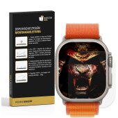 4x 9H Panzernanoglas für Apple Watch Ultra 49mm 3D KLAR FLEXIBLER Displayschutz Schutzglas Panzerglas Schutzfolie Panzerfolie