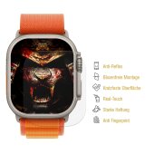 4x Flexibles Nano-Glass für Apple Watch Ultra 49mm ENTSPIEGELT Displayschutz Panzerglas Schutzglas Schutzfolie MATT ANTI-REFLEX