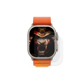 2x 9H Panzerhartglas für Apple Watch Ultra 2 49mm 3D KLAR Displayschutz Hartglas Schutzglas Displayglas Echtglas Tempered Panzerglas Glasfolie Sicherheitsglas
