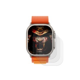 3x 9H Panzerhartglas für Apple Watch Ultra 2 49mm 3D KLAR Displayschutz Hartglas Schutzglas Displayglas Echtglas Tempered Panzerglas Glasfolie Sicherheitsglas