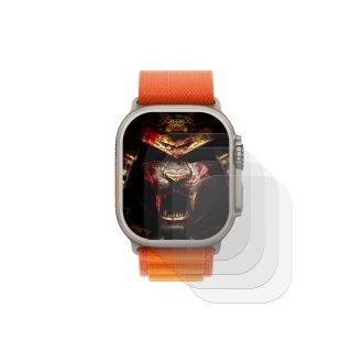 4x 9H Panzerhartglas für Apple Watch Ultra 2 49mm 3D KLAR Displayschutz Hartglas Schutzglas Displayglas Echtglas Tempered Panzerglas Glasfolie Sicherheitsglas