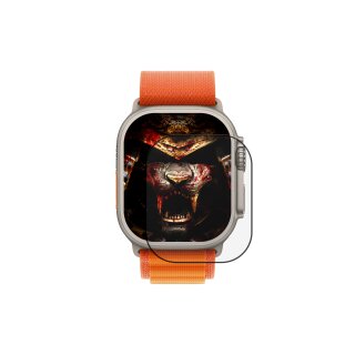 1x 9H Panzerhartglas für Apple Watch Ultra 2 49mm 3D KLAR Displayschutz Hartglas Schutzglas Displayglas Echtglas Tempered Panzerglas Glasfolie Sicherheitsglas