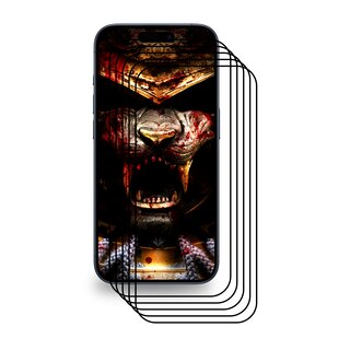 5x Echtes Tempered 9H Panzerhartglas fr iPhone 15 Pro Max 3D KLAR FULL COVER Displayschutz Schutzglas Displayglas Panzerglas Glasfolie Sicherheitsglas