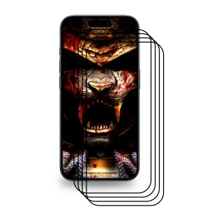 4x Echtes Tempered 9H Panzerhartglas für iPhone 15 Plus 3D KLAR FULL COVER Displayschutz Schutzglas Displayglas Panzerglas Glasfolie Sicherheitsglas
