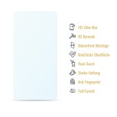 6x 9D Keramik-Glass für Apple iPhone 15 Pro FULL COVER 3D KLAR Panzerfolie Displayschutz Schutzfolie Ceramic Screen-Protector