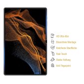 3x 9H Panzernanoglas für Samsung Galaxy Tab S9 Ultra 3D KLAR Displayschutz Schutzglas Panzerglas Schutzfolie Panzerfolie ANTI-SHOK ANTI-BRUCH-ANTI-STOß