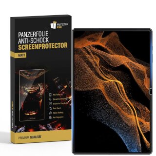 1x 9H Panzernanoglas für Samsung Galaxy Tab S9 Ultra MATT ENTSPIEGELT Displayschutz Schutzglas Panzerglas Schutzfolie ANTI-SHOK ANTI-BRUCH-ANTI-STOß