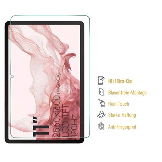 5x Displayschutzfolie fr Samsung Galaxy Tab S9 Ultra FULL COVER Premium 3D KLAR PREMIUM Displayschutz Schutzfolie 3D KLAR Folie