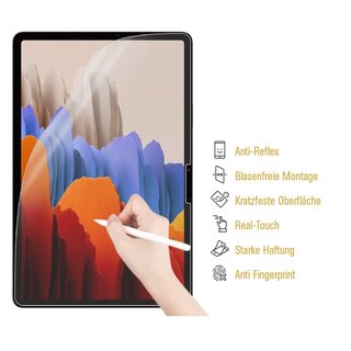 5x Paperfeel fr Samsung Galaxy Tab S9 Ultra Displayschutz Schreiben Malen Skizzieren MATT entspiegelt Panzerfolie Schutzfolie Folie