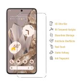 4x Flexibles 9H Panzerglas für Google Pixel 8 HD KLAR Displayschutz Schutzfolie Schutzglas Panzerfolie Screen-Protector Anti-Shock Anti-Bruch Anti-Stoß Anti-Schmutz