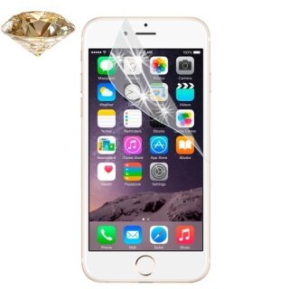 3x Displayschutzfolie Schutzfolie GOLD DIAMANT GLITZER fr iPhone 6 6S HD KLAR