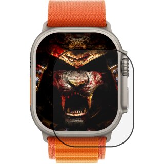 2x 9D Keramik-Glass für Apple Watch Ultra 2 49mm 3D KLAR Panzerfolie Displayschutz Schutzfolie Ceramic Screen-Protector