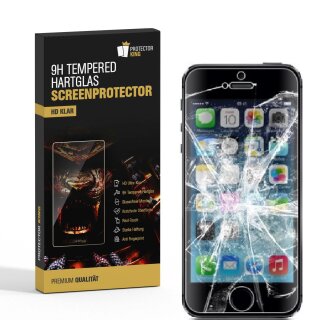 2x 9H Hartglasfolie für iPhone 5 5S 5C 5SE Panzerfolie Glasfolie Schutzglas KLAR Panzerglas Schutzfolie