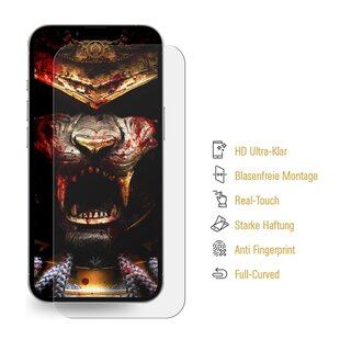 3x Displayschutzfolie fr Apple iPhone 14 3D KLAR FULL COVER PREMIUM Displayschutz Schutzfolie Folie
