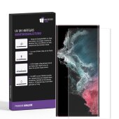 6x UV-Liquid 9H Panzerglas für Samsung Galaxy S23 Ultra 3D KLAR echtes Tempered Panzerhartglas Schutzglas Displayschutz Panzerfolie Schutzfolie Screen Protector