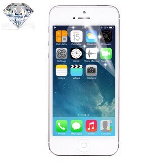 2x Displayschutzfolie Schutzfolie silber Glitzer Diamant fr iPhone 5 5S 5SE KLAR