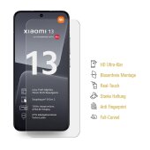 2x Displayschutzfolie für Xiaomi 13 3D KLAR FULL COVER PREMIUM Displayschutz Schutzfolie Folie