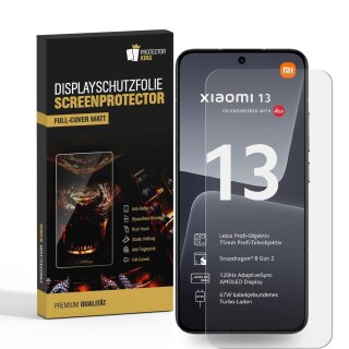 4x FULL COVER Displayschutzfolie für Xiaomi 13 PREMIUM MATT ENTSPIEGELT Displayschutz Schutzfolie Folie