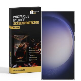 2x Hydrogel-Glass für Samsung Galaxy S24 Ultra Selbstheilend für Micro Kratzer 3D KLAR Panzerfolie Displayschutz Schutzfolie Screen-Protector