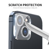 1x Kamera 9H Panzerhartglas für iPhone 15 Plus 3D KLAR ECHTES TEMPERED Panzerglas Kameraglas Kamerhartglas Kameraschutzglas