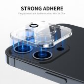 1x Kamera 9H Panzerhartglas für iPhone 15 Pro 3D KLAR ECHTES TEMPERED Panzerglas Kameraglas Kamerhartglas Kameraschutzglas