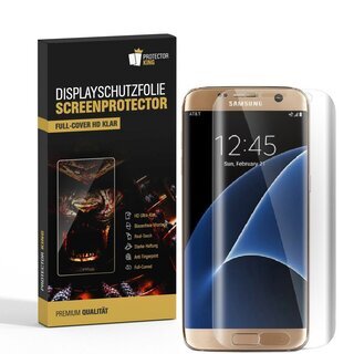 1x Displayfolie fr Samsung Galaxy S7 Edge FULL COVER Displayschutzfolie HD KLAR