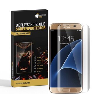 2x Displayfolie fr Samsung Galaxy S7 Edge FULL COVER Displayschutzfolie MATT