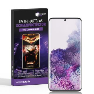 6x UV-Liquid 9H Panzerglas für Samsung Galaxy S20 Ultra 3D KLAR echtes Tempered Panzerhartglas Schutzglas Displayschutz Panzerfolie Schutzfolie Screen Protector