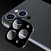 2x Kamera 9H Panzerhartglas für iPhone 15 Pro Max 3D KLAR Schwarzes ECHTES TEMPERED Panzerglas Kameraglas Kamerhartglas Kameraschutzglas Schutzglas Schutzfolie Panzerfolie
