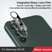 3x Kamera 9H Panzerhartglas für Samsung Galaxy A34 3D KLAR Schwarzes ECHTES TEMPERED Panzerglas Kameraglas Kamerhartglas Kameraschutzglas Schutzglas Schutzfolie Panzerfolie