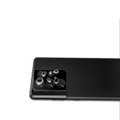 4x Kamera 9H Panzerhartglas für Samsung Galaxy S22 Ultra 3D KLAR Schwarzes ECHTES TEMPERED Panzerglas Kameraglas Kamerhartglas Kameraschutzglas Schutzglas Schutzfolie Panzerfolie