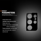 6x Kamera 9H Panzerhartglas für Samsung Galaxy S22 Ultra 3D KLAR Schwarzes ECHTES TEMPERED Panzerglas Kameraglas Kamerhartglas Kameraschutzglas Schutzglas Schutzfolie Panzerfolie