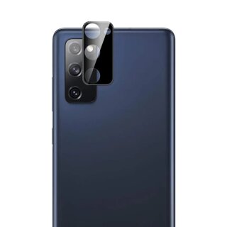 2x Kamera 9H Panzerhartglas für Samsung Galaxy S20 FE 3D KLAR Schwarzes ECHTES TEMPERED Panzerglas Kameraglas Kamerhartglas Kameraschutzglas Schutzglas Schutzfolie Panzerfolie