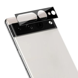 5x Kamera 9H Panzerhartglas für Google Pixel 7 Pro 3D KLAR Schwarzes ECHTES TEMPERED Panzerglas Kameraglas Kamerhartglas Kameraschutzglas Schutzglas Schutzfolie Panzerfolie