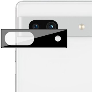 6x Kamera 9H Panzerhartglas für Google Pixel 7a 3D KLAR Schwarzes ECHTES TEMPERED Panzerglas Kameraglas Kamerhartglas Kameraschutzglas Schutzglas Schutzfolie Panzerfolie