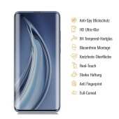 6x Blickschutz 9H Panzerhartglas für Xiaomi Mi 10 echtes Tempered Panzerglas Displayschutz Schutzglas Panzerfolie Schutzfolie Panzerglas ANTI-SPY PRIVACY