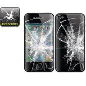 2x Panzerfolie ANTI-SCHOCK Displayschutzfolie für iPhone 4 4S Klar F/B