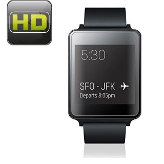 2x Displayfolie fr LG G Watch SmartWatch Displayschutzfolie HD ULTRA KLAR