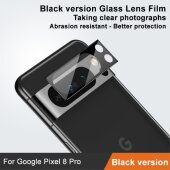 2x Kamera 9H Panzerhartglas für Google Pixel 8 Pro 3D KLAR Schwarzes ECHTES TEMPERED Panzerglas Kameraglas Kamerhartglas Kameraschutzglas Schutzglas Schutzfolie Panzerfolie