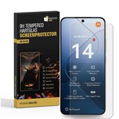 1x 9H Panzerhartglas fr Xiaomi 14 3D KLAR Displayschutz...
