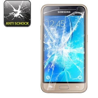 3x 9H Nano-Glass für Samsung Galaxy J1 3D KLAR Anti-Shock Anti-Bruch Anti-Stoß Anti-Schmutz Panzernanoglas Displayschutz Schutzfolie Panzerfolie Panzerglas Screen-Protector