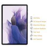 6x 9H Panzerglas für Samsung Galaxy Tab S9 FE Plus matt Anti-Reflex entspiegelt Tempered Displayschutz Schutzglas Schutzfolie Screen-Protector