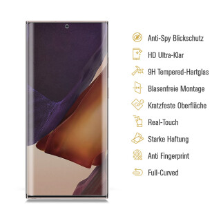 6x Blickschutz 9H Panzerhartglas fr Samsung Galaxy Note 20 Ultra 5G Anti-Spion Displayschutz Panzerfolie Schutzfolie echtes Tempered Panzerglas Schutzglas Screen Protector #1