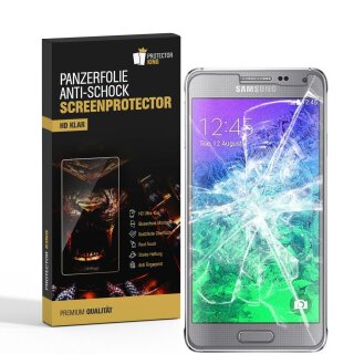 3x 9H Nano-Glass für Samsung Galaxy Alpha 3D KLAR Anti-Shock Anti-Bruch Anti-Stoß Anti-Schmutz Panzernanoglas Displayschutz Schutzfolie Panzerfolie Panzerglas Screen-Protector