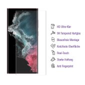 5x UV-Liquid 9H Panzerglas für Samsung Galaxy S22 Ultra 3D KLAR echtes Tempered Panzerhartglas Schutzglas Displayschutz Panzerfolie Schutzfolie Screen Protector