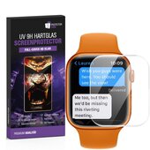 3x UV-Liquid 9H Panzerglas fr Apple Watch 9 ( 41 mm ) 3D...