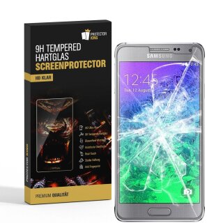 6x 9H Hartglasfolie für Samsung Galaxy Alpha Panzerfolie Displayschutzfolie KLAR Panzerglas Schutzfolie