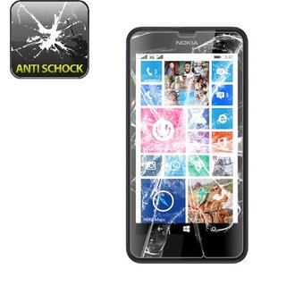 2x Panzerfolie fr Lumia 630 635 ANTI-SCHOCK Displayschutzfolie Displayfolie KLAR