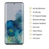 6x Blickschutz 9H Panzerhartglas für Samsung Galaxy S20 Plus FULL CURVED ANTI-SPY Privacy Displayschutz Panzerfolie Schutzfolie Schutzglas echtes Tempered Panzerglas Screen Protector