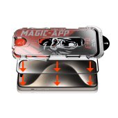 2x 9H Panzerglas für iPhone XS ANTI-SPY PRIVACY MAGIC-APP echtes Tempered X-Gorillaglas Displayschutz Schutzglas Schutzfolie Panzerfolie Screen Protector